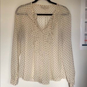 Loft sheer top with stars sz L
